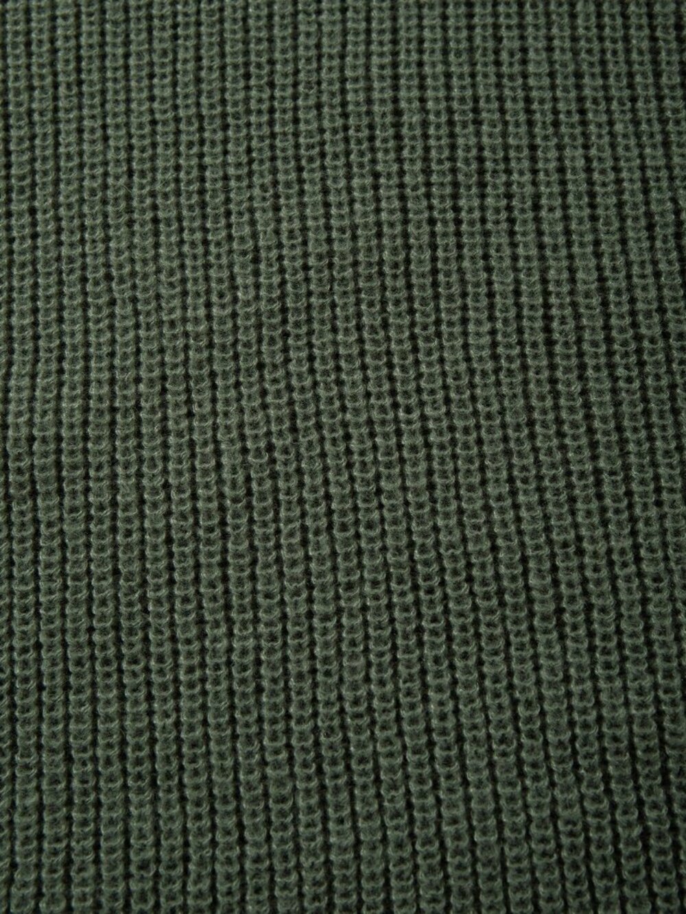 Olive Green Casual Men's Loose Fit Round Neck Long Sleeve Pullover Sweater - Picture 5 of 11